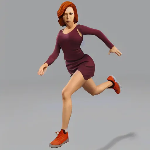 Prompt: christina hendrix character model, running sequence, pose 4 of 1 6, orthographic front view, single figure, 4 k photograph, clear details, pose 4 of 1 6,