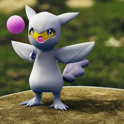 Prompt: 3d render of a new Pokemon, highly detailed, high quality, HD, 4k, 8k, Canon 300mm, professional photographer, 40mp, lifelike, top-rated, award winning, realistic, sharp, no blur, edited, corrected, trending