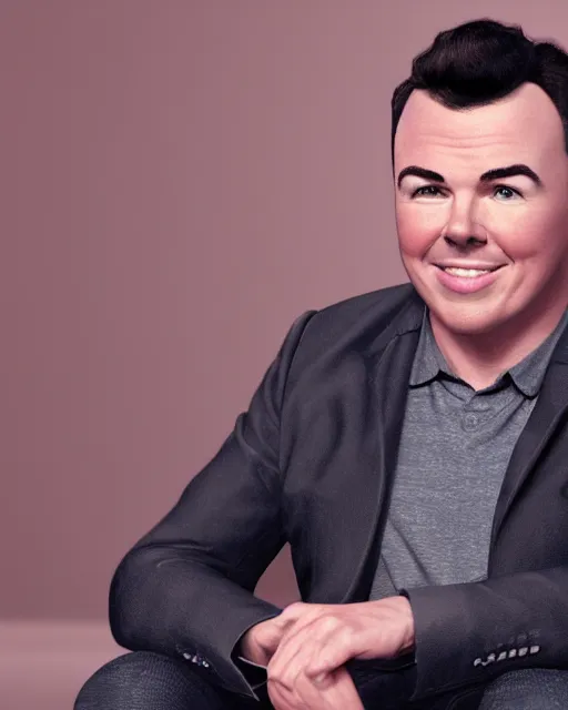 Image similar to highly detailed picture of seth macfarlane by mark ryden, hyperrealistic 3 d render, octane render, dynamic lighting
