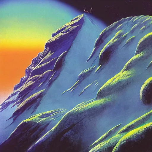 Image similar to the beatles everest, album cover, by roger dean, paul lehr, mœbius and philippe druillet,