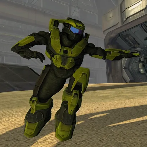 Prompt: Halo 3 on N64