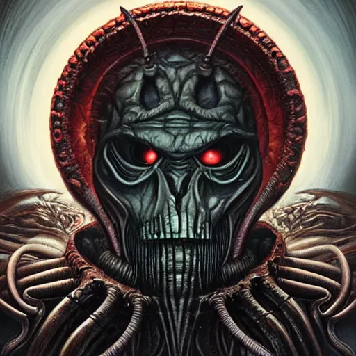 Image similar to elden ring giger doom scorn portrait, Pixar style, by Tristan Eaton Stanley Artgerm and Tom Bagshaw.