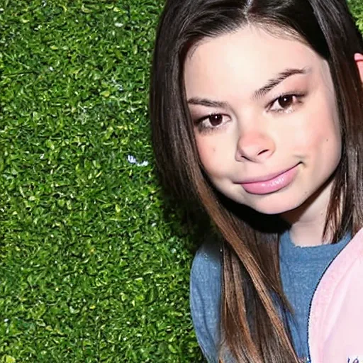 Image similar to Miranda Cosgrove as Yung Lean, iCarlean, photo