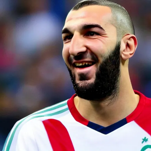 Prompt: karim benzema as a muppet