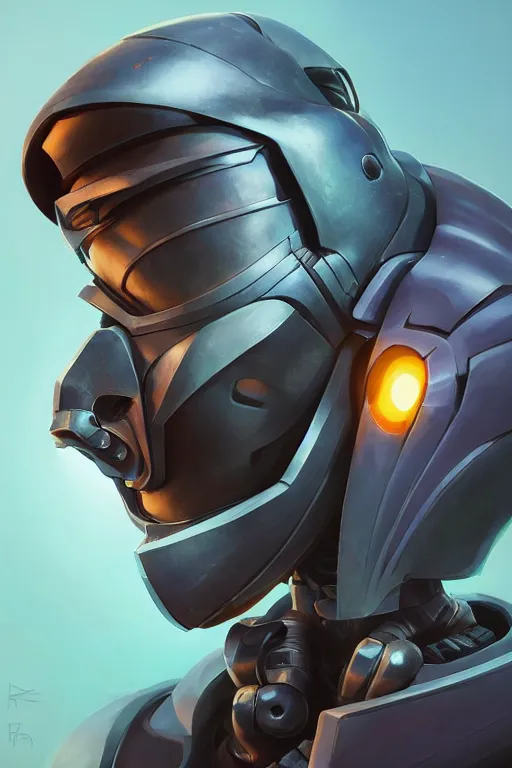 Image similar to epic mask helmet robot ninja portrait stylized as fornite style game design fanart by concept artist gervasio canda, behance hd by jesper ejsing, by rhads, makoto shinkai and lois van baarle, ilya kuvshinov, rossdraws global illumination radiating a glowing aura global illumination ray tracing hdr render in unreal engine 5