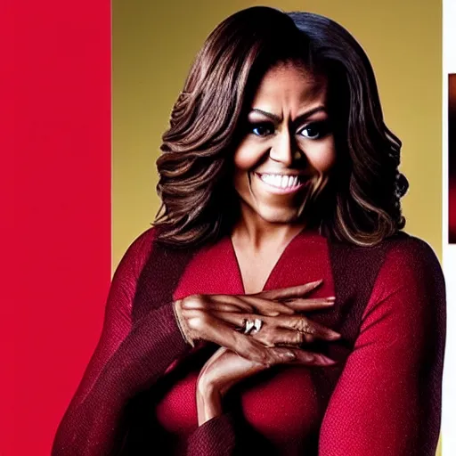 Prompt: “Michelle Obama as the scarlet witch”