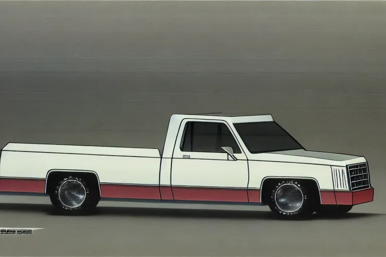 Prompt: 1985 Chevrolet k20 c10 concept art