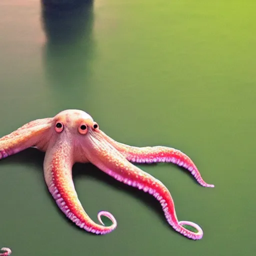 Prompt: an octopus streaming on twitch