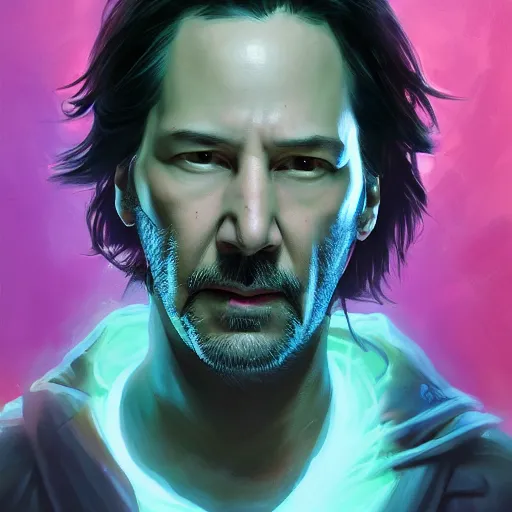 Image similar to keanu reeves as Rick Sanchez, from rick and morty, portrait, highly detailed, digital painting, artstation, concept art, sharp focus, illustration, art by artgerm and greg rutkowski and alphonse mucha