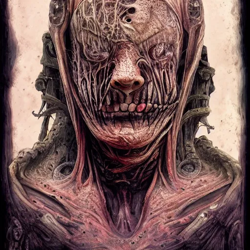 Image similar to bodyhorror portrait of yegor prosvirnin degraded abomination, photo - realistic, color image, 2 k, highly detailed, by h. r. giger