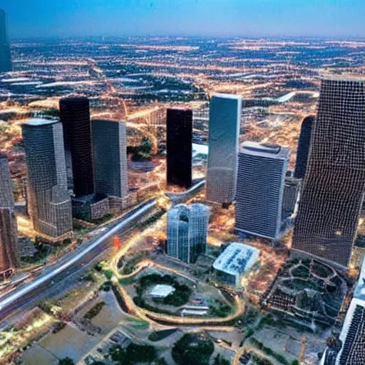 Image similar to houston texas in the year 2 0 4 0