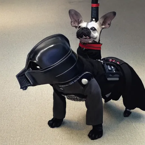 Image similar to dog vader