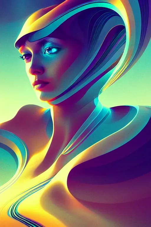 Prompt: Energetic jazz piano portrait, Art Deco surf, fantasy, intricate art deco wave designs, elegant, highly detailed fractals, sharp focus, prismatic, art by Artgerm and beeple and Greg Rutkowski and WLOP