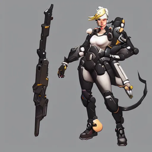 Image similar to concept art for a new overwatch character