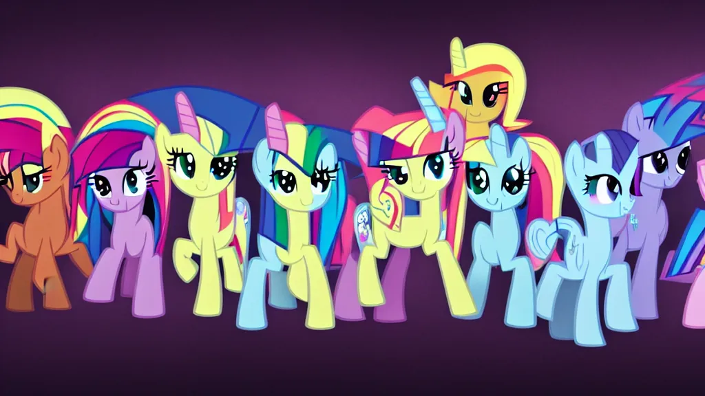 Prompt: my little pony, zack snyder 3 8 4 0 x 2 1 6 0