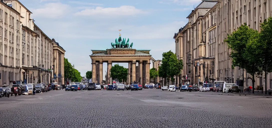 Image similar to street view from berlin, germany, high quality