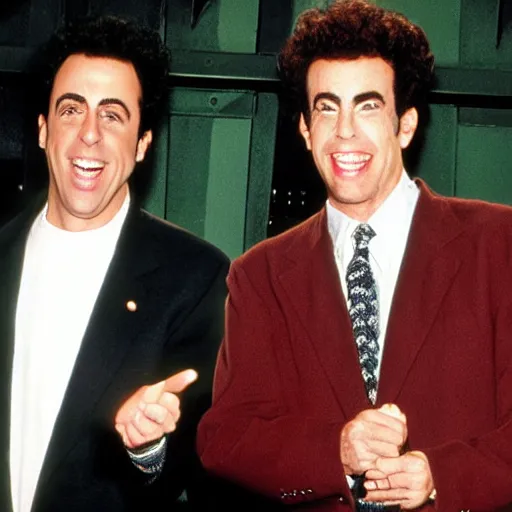 Image similar to jerry seinfeld and cosmo kramer