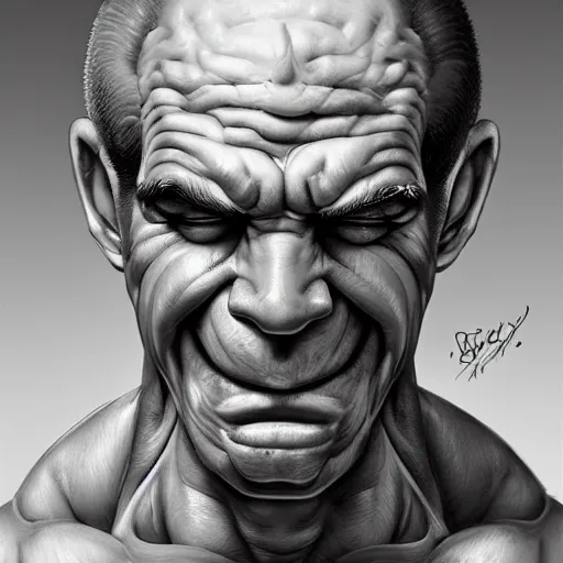 Image similar to a masterpiece portrait of popeye with huge biceps holding a broccoli. very detailed eyes. intricate, elegant, highly detailed. trending on artstation, digital art, by stanley artgerm lau, wlop, rossdraws, james jean, andrei riabovitchev, marc simonetti, yoshitaka amano