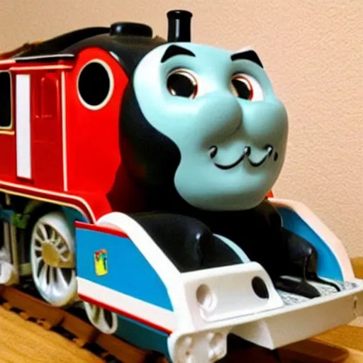 Prompt: “Thomas the train as a cat”