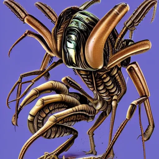 Prompt: alien arthropods