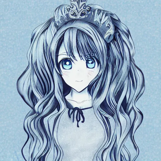 Image similar to anime princess, typography, pretty face