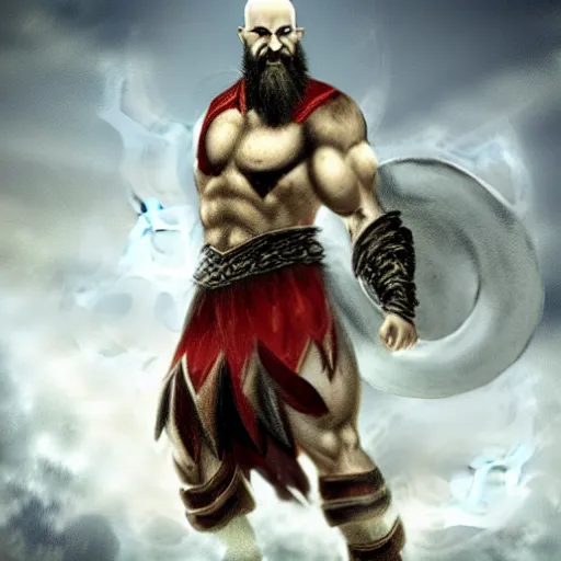 Image similar to Kratos in Norse Mythology