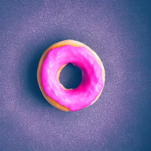 Image similar to Perfectly circular donut!!!!! in the style and shape of a pineapple!!!!!!, blended colors!!!!!, trending on artstation, 4k, 8k, professional photography, overhead shot, 35mm lens