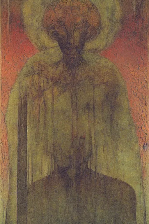 Image similar to strange deity, mikalojus konstantinas ciurlionis