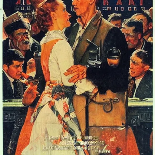 Prompt: Russian Chronicles, movie poster, artwork by Norman Rockwell