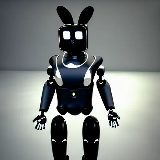 Image similar to robot rabbit suit, photorealistic, unreal engine, 3 d