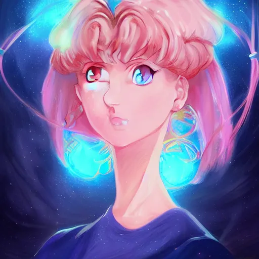 Image similar to Sailor Moon art Portrait, trending on artstation, drawn by WLOP