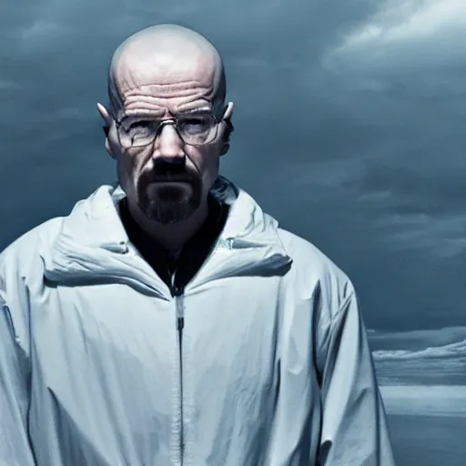 Image similar to a screenshot of walter white in elden ring, highly detailed, 4 k