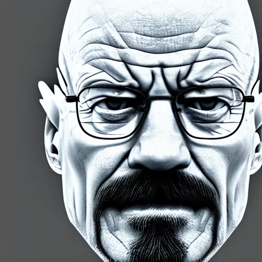 Image similar to walter white's face on a snowball!!!!!, hyperdetailed, artstation, cgsociety, 8 k
