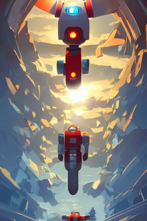 Image similar to metabots medabots medarotto medarot robot minimalist comics, behance hd by jesper ejsing, by rhads, makoto shinkai and lois van baarle, ilya kuvshinov, rossdraws global illumination ray tracing hdr radiating a glowing aura