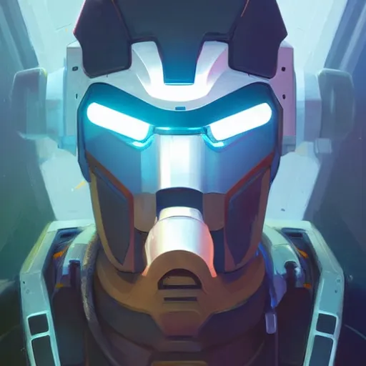 Image similar to face icon stylized minimalist mechwarrior, loftis, cory behance hd by jesper ejsing, by rhads, makoto shinkai and lois van baarle, ilya kuvshinov, rossdraws global illumination