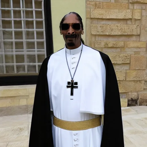 Image similar to Snoop Dogg as the Pope