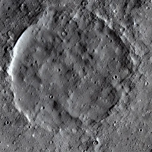 Image similar to the lunar landscape on the far side of the moon