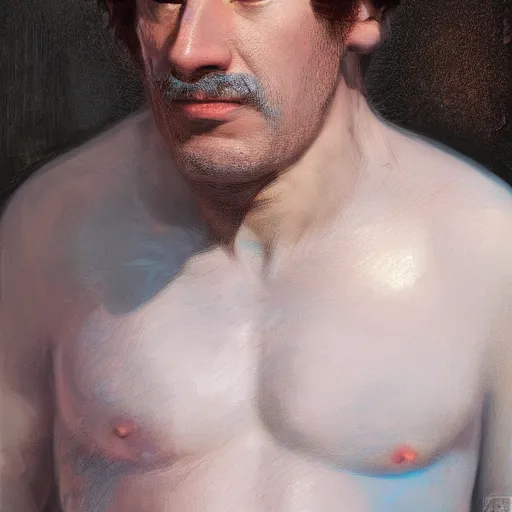 Image similar to a portrait of mario by francisco goya, au naturel, hyper detailed, digital art, trending in artstation, cinematic lighting, studio quality, smooth render, unreal engine 5 rendered, octane rendered, art style by klimt and nixeu and ian sprigger and wlop and krenz cushart