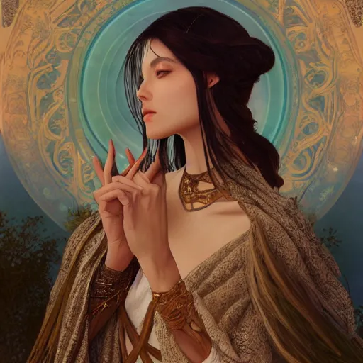 Image similar to a goddess in the desert, fantasy, intricate and very beautiful and elegant, highly detailed, digital painting, artstation, concept art, smooth and sharp focus, illustration, art by tan zi and ayanamikodon and alphonse mucha and wlop