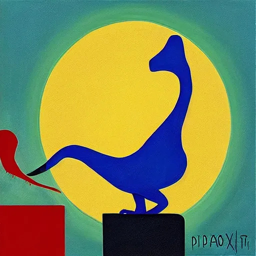 Image similar to “dinosaur singing karaoke detailed trex happy podcast national geographic figure dramatic lighting proportional symmetrical minimalism Edward Cooper Matisse digital art oil painting”