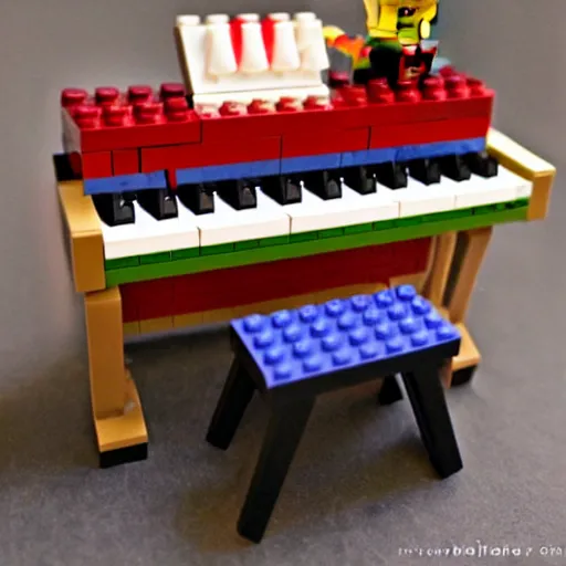 Image similar to a lego piano