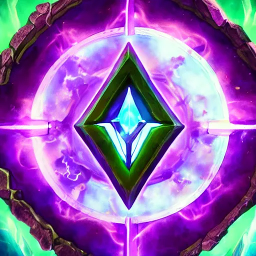 Image similar to purple magic mana symbol, epic legends game icon stylized digital illustration radiating a glowing aura global illumination ray tracing hdr fanart arstation by ian pesty and katarzyna bek - chmiel