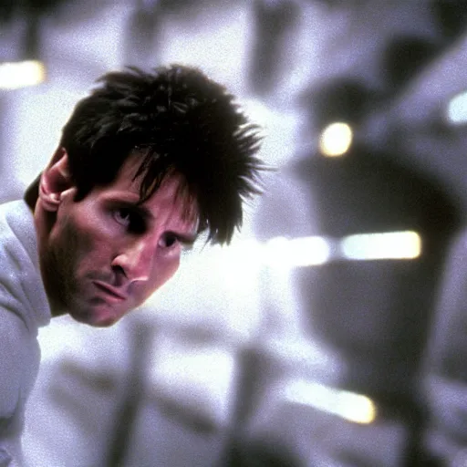 Prompt: Lionel Messi in Alien, cinematic, sharp focus, movie still, atmospheric, 8k,