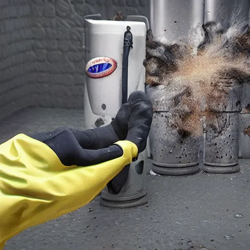 Image similar to hazmat team removes crusty stained stiff sock using tongs taking photos, photorealistic, unreal engine