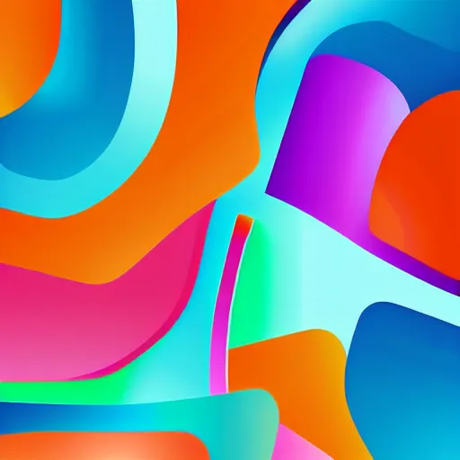 Image similar to vector art illustrator, iPhone wallpaper oblong abstract colorful shapes, translucent,