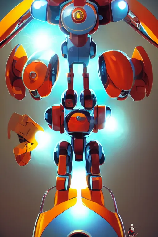 Image similar to metabots medabots medarotto medarot robot minimalist comics, behance hd by jesper ejsing, by rhads, makoto shinkai and lois van baarle, ilya kuvshinov, rossdraws global illumination ray tracing hdr radiating a glowing aura