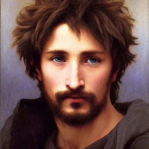 Prompt: William-Adolphe Bouguereau painting of Shaggy Ultra Instinct