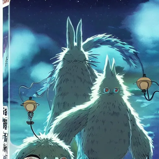 Prompt: mysteruous creature made by studio ghibli ( in the night ), 8 k, high details, high quality, beautiful scene, smooth, detailed creature, ( ( ( wonderf ) ) )