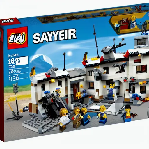 Image similar to lego playset, saving private ryan