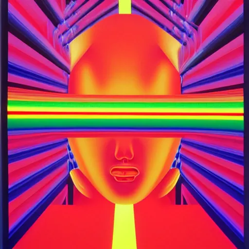 Prompt: techno art by shusei nagaoka, kaws, david rudnick, oil on canvas, bauhaus, surrealism, neoclassicism, renaissance, hyper realistic, pastell colours, cell shaded, 8 k - h 7 0 4